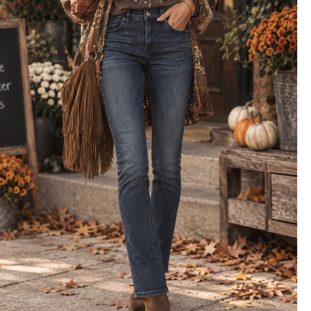 The Limited Womens Mid Rise Skinny Jeans Dark Wash Indigo Size 4 Classic Staple